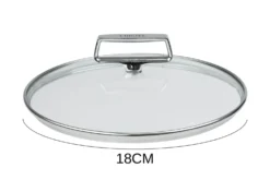 Couvercle en verre bombé Cristel Castel'Pro anse fixe en inox