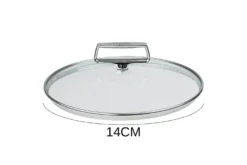 Couvercle en verre bombé Cristel Castel'Pro anse fixe en inox