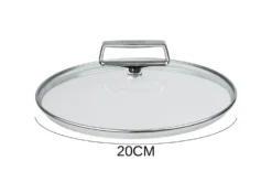 Couvercle en verre bombé Cristel Castel'Pro anse fixe en inox