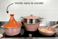 Couvercle tajine Cookut en céramique pour L'Incroyable cocotte 28cm + livret de recettes
