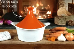 Couvercle tajine Cookut en céramique pour L'Incroyable cocotte 24cm + livret de recettes