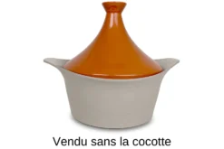 Couvercle tajine Cookut en céramique pour L'Incroyable cocotte 24cm + livret de recettes