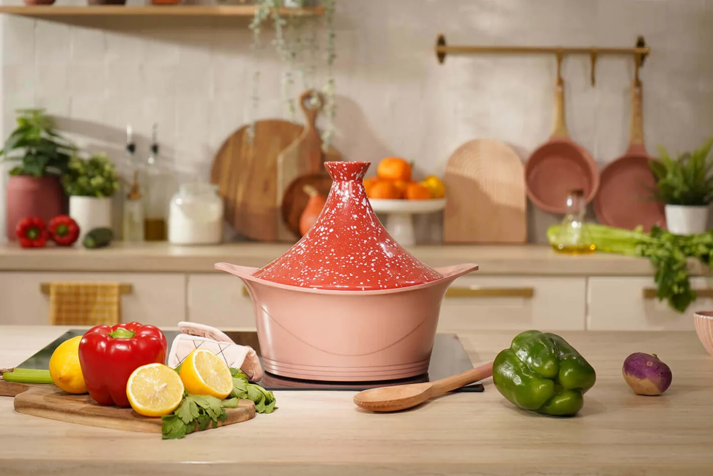 Couvercle tajine Cookut en céramique pour L'Incroyable Cocotte 28cm + livret de recettes