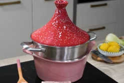 Couvercle tajine Cookut en céramique pour L'Incroyable Cocotte 24cm + livret de recettes