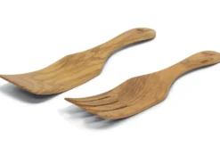 Couverts à choucroute Bérard faits main en olivier 22cm