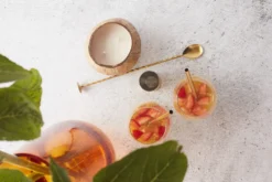 Cuillère à cocktail Point Virgule 26,5cm en inox doré