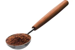 Cuillère doseuse à café Triangle Sense 15ml en inox manche prunier