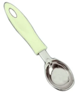 Cuillère à glace inox et polymère blanc Metaltex