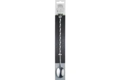 Cuillère à mélanger BarCraft manche torsadé et disque en acier inoxydable 28cm