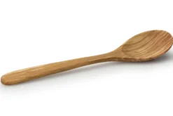 Cuillère à mélanger large ronde Continenta en bois d'olivier 35cm