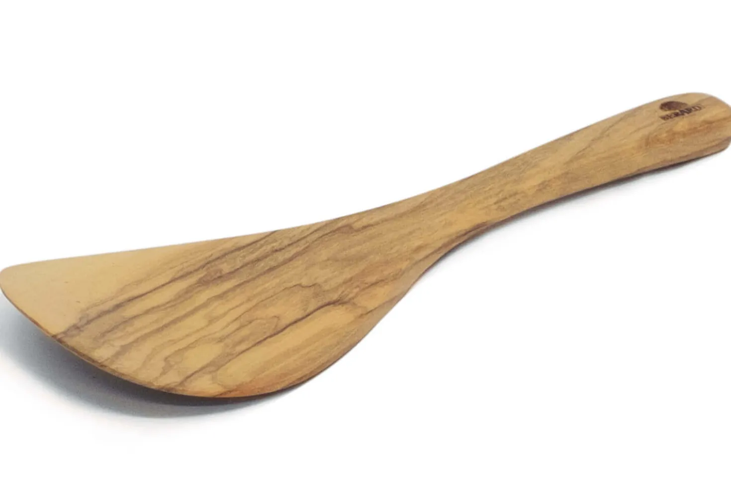 Cuillère à riz Bérard faite main en bois d'olivier 21,5cm