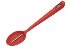 Cuillère-thermomètre KitchenCraft Home Made en silicone rouge