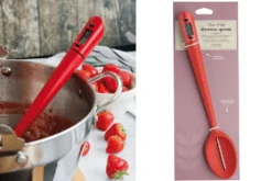 Cuillère-thermomètre KitchenCraft Home Made en silicone rouge