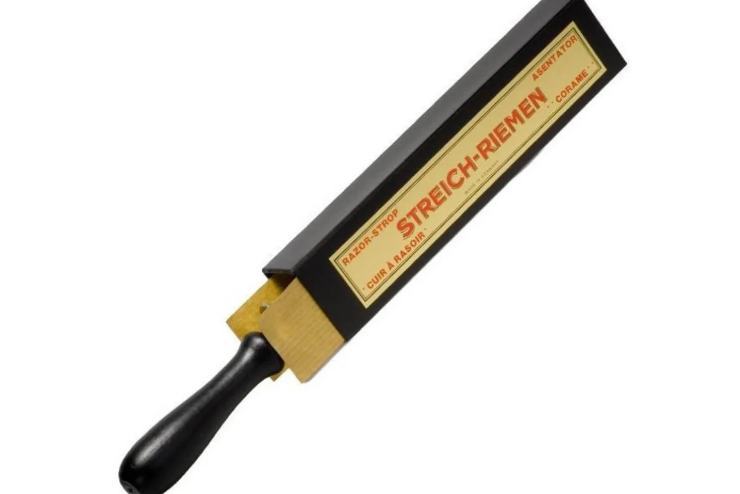 Cuir à rasoir HEROLD tendeur à vis 2 côtés peau 33cm