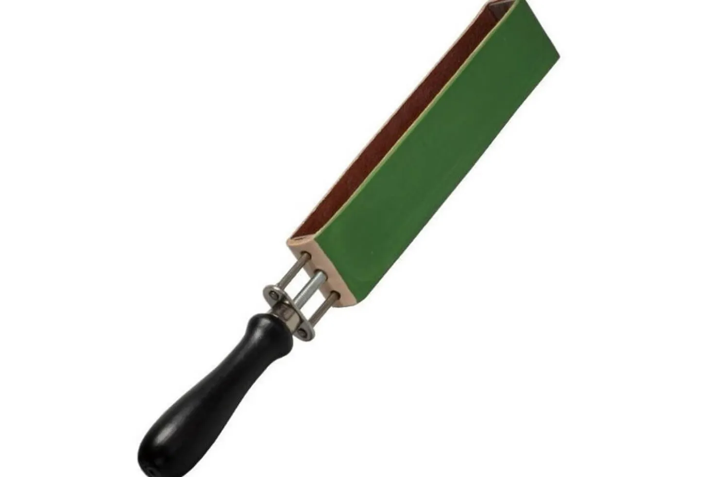 Cuir à rasoir HEROLD tendeur à vis 2 côtés peau 33cm