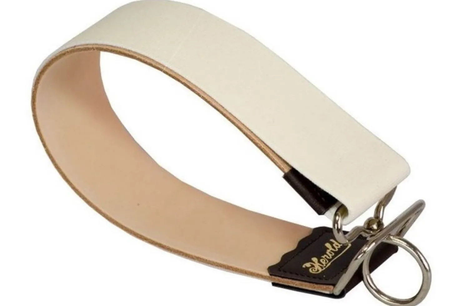 Cuir à rasoir lanière HEROLD 1 côté tissu 1 côté peau 35cm