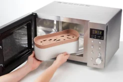 Cuiseur à pâtes rapide Lékué Quick Pasta en silicone platinum