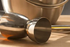 Double jigger Barcraft en acier inoxydable 25ml et 50ml avec poignée
