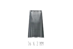 Douille à bûche plate De Buyer inox
