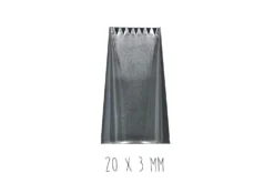 Douille à bûche plate De Buyer inox