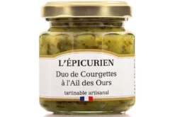 Duo de courgettes à l'ail des Ours artisanal L'Épicurien fabriqué en France 100g