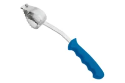 Ecailleur à poisson double cœur Au Nain manche moulé bleu 18cm