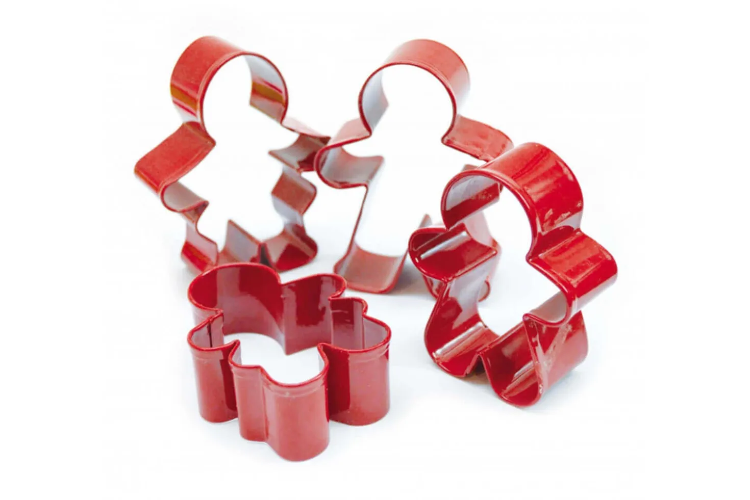4 emporte-pièces Scrapcooking en inox - Bonhomme pain d'épice