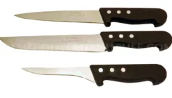 Ensemble de 3 couteaux de boucher manches polypro Pradel Excellence