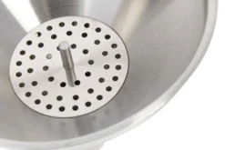 Entonnoir KitchenCraft en acier inoxydable 13cm + filtre amovible