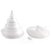 Entonnoir pliable transparent SILIKOMART + bouchon