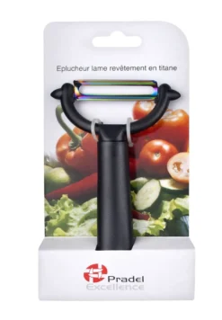 Eplucheur Pradel Excellence lame revêtement titane 5cm