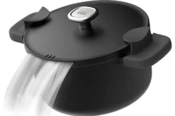 Faitout antiadhérent Berghoff Leo Phantom en aluminium recyclé 24cm avec couvercle et maniques