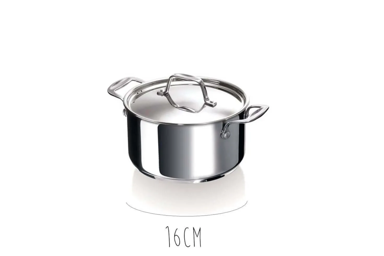 Faitout Beka Chef en inox avec couvercle