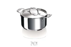 Faitout Beka Chef en inox avec couvercle