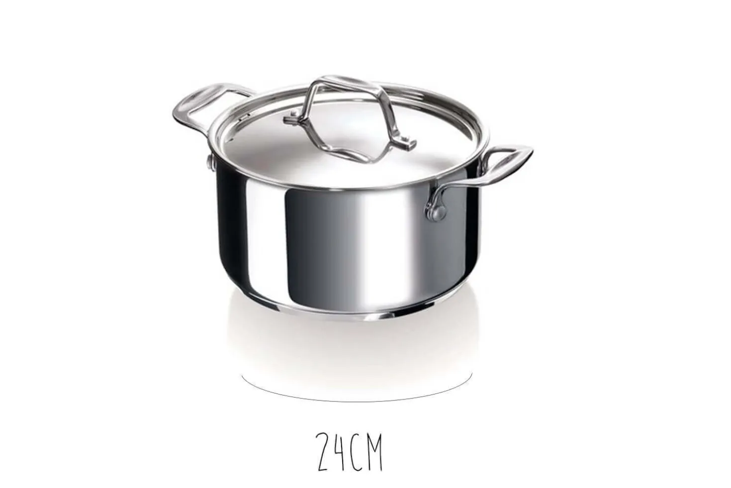 Faitout Beka Chef en inox avec couvercle