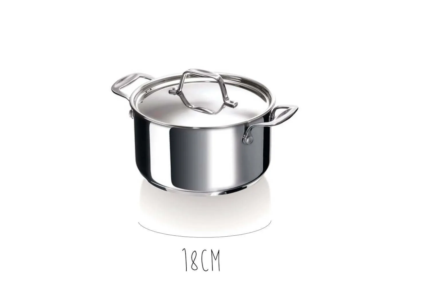 Faitout Beka Chef en inox avec couvercle