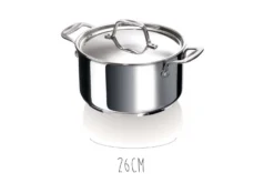 Faitout Beka Chef en inox avec couvercle