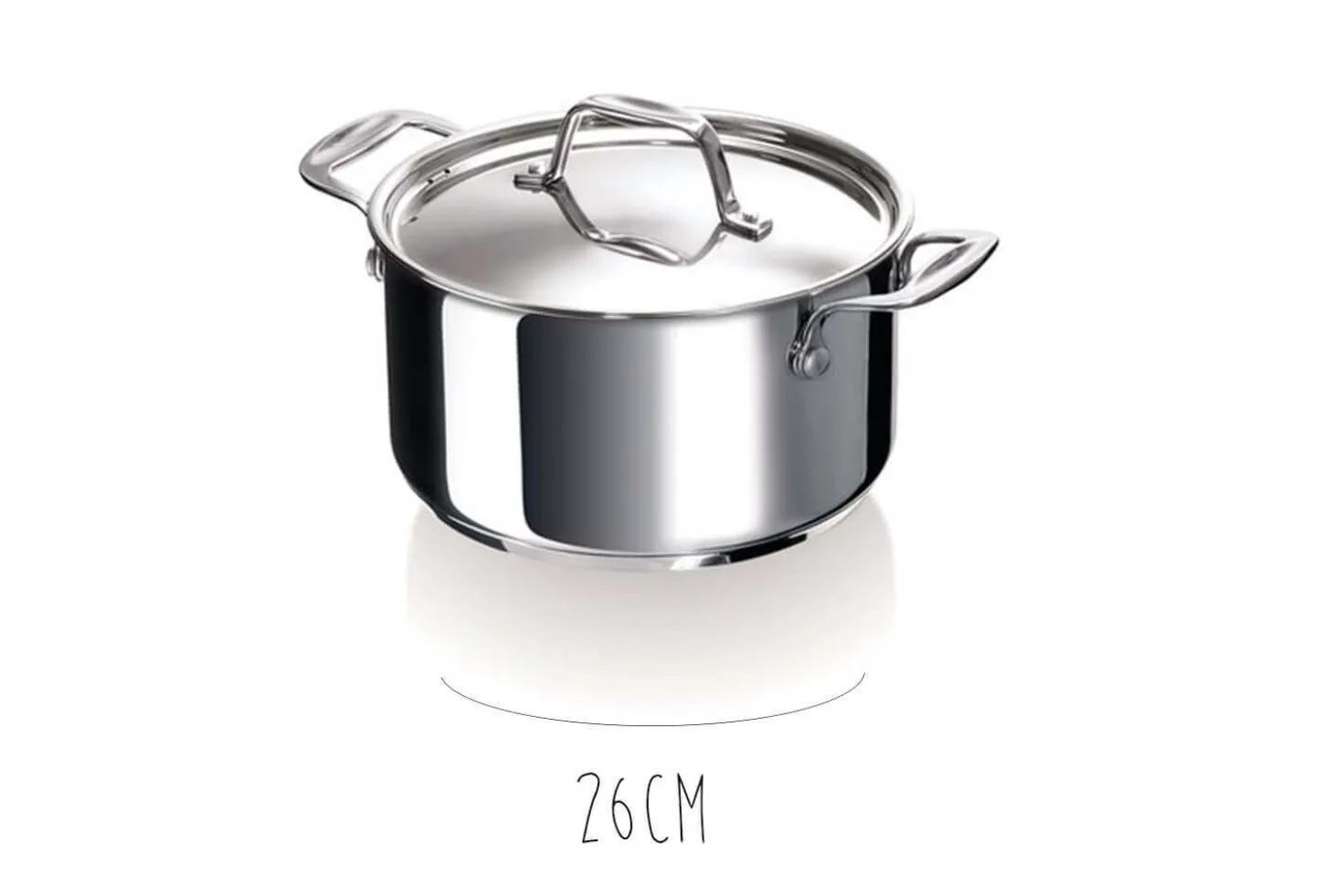 Faitout Beka Chef en inox avec couvercle