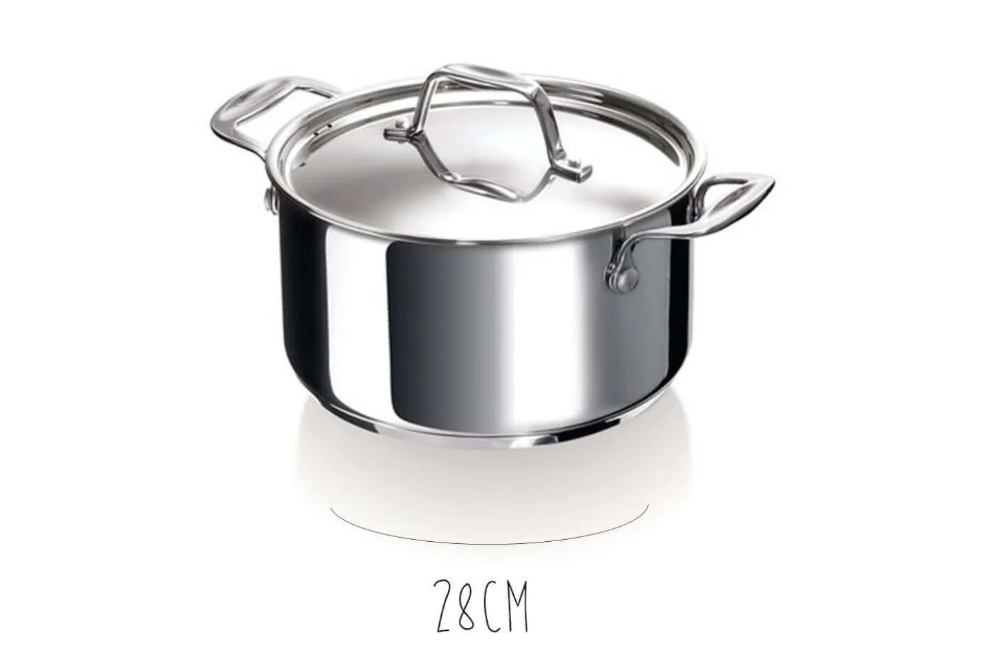 Faitout Beka Chef en inox avec couvercle