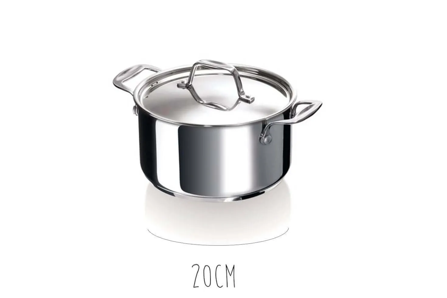 Faitout Beka Chef en inox avec couvercle