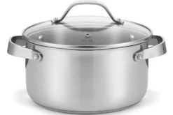 Faitout Beka Cicla en inox 24cm avec couvercle en verre