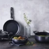 Faitout Beka Pro Induc revêtement céramique antiadhérent + couvercle en verre