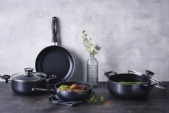 Faitout Beka Pro Induc revêtement céramique antiadhérent + couvercle en verre