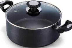 Faitout Beka Pro Induc revêtement céramique antiadhérent + couvercle en verre