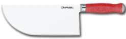 Feuille de boucher Bargoin rouge acier inox dos droit 26cm 0.7 Kg