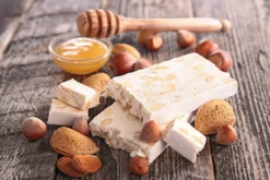 6 feuilles azyme striées blanches spécial nougat Scrapcooking