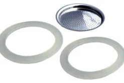 Filtre de rechange pour cafetière italienne Gefu Nando 4 tasses + 2 joints d'étanchéité