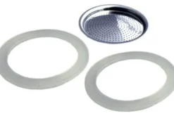 Filtre de rechange pour cafetière italienne Gefu Emilio 6 tasses + 2 joints d'étanchéité