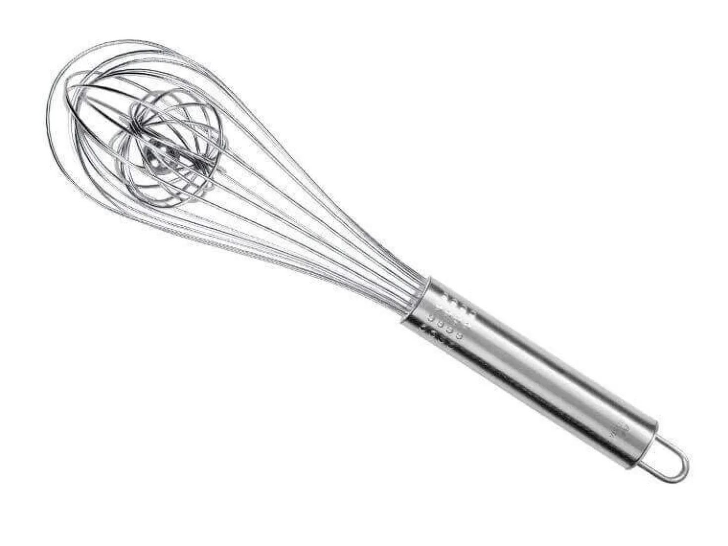 Fouet de cuisine 28cm acier inox 18/8 + boule inox