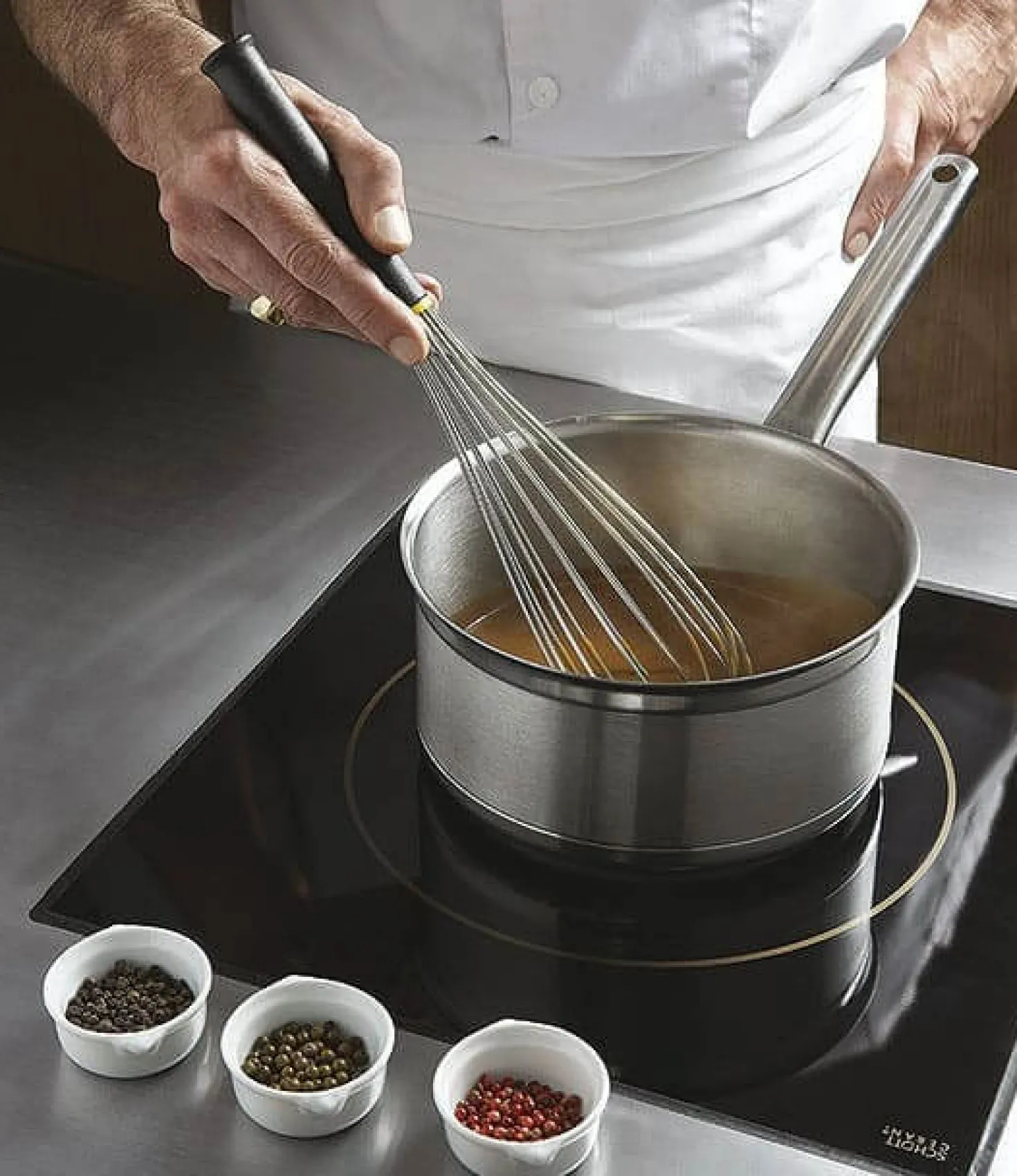 Fouet de cuisine FMC professionnel Matfer 25cm manche Exoglass®